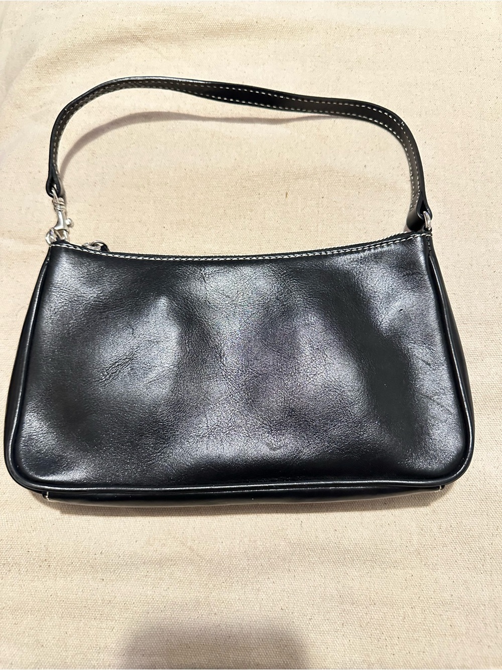 Banana Republic | Bag | Vintage Banana Republic Minimalist Black Leather Bag